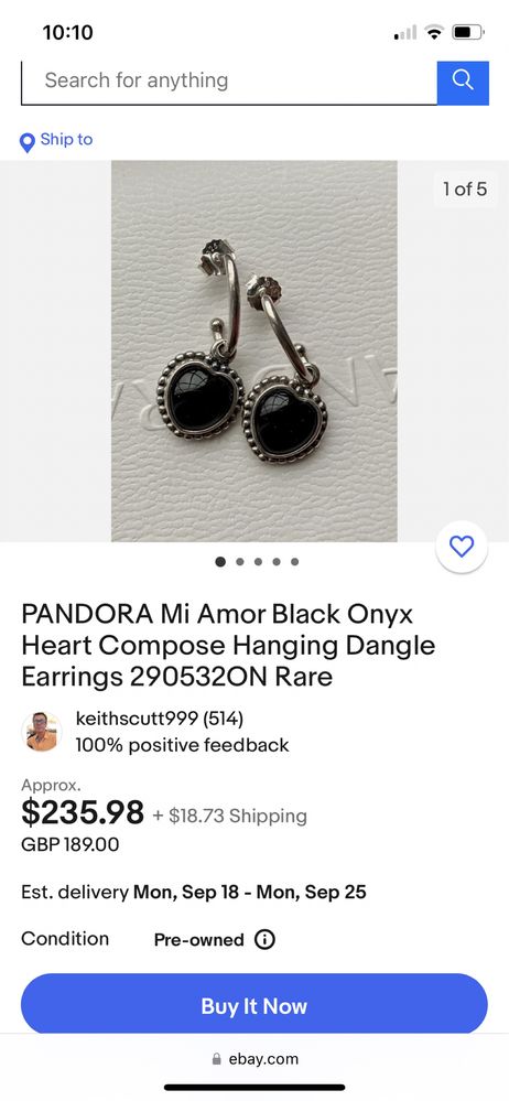 Серьги Pandora оригинал