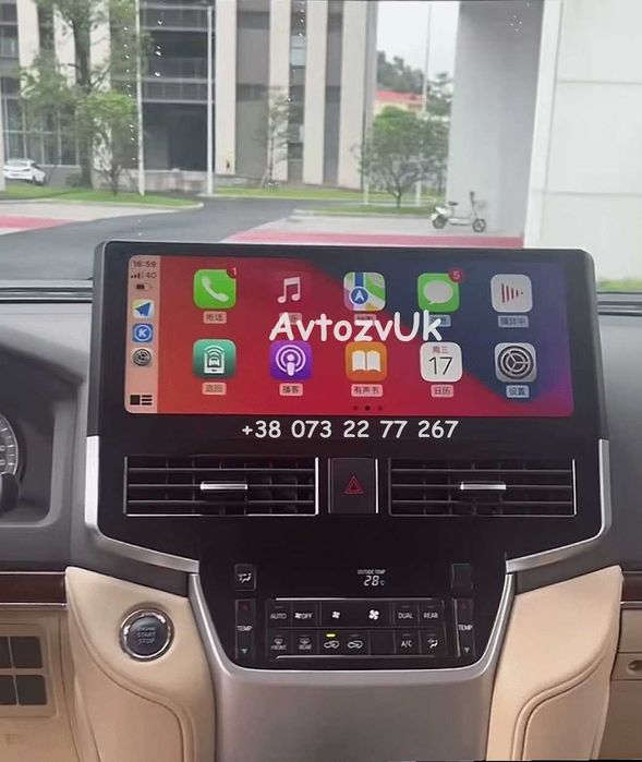 Android LC 200 LAND CRUISER 200 Toyota Тесла LC200  CarPlay Магнитола