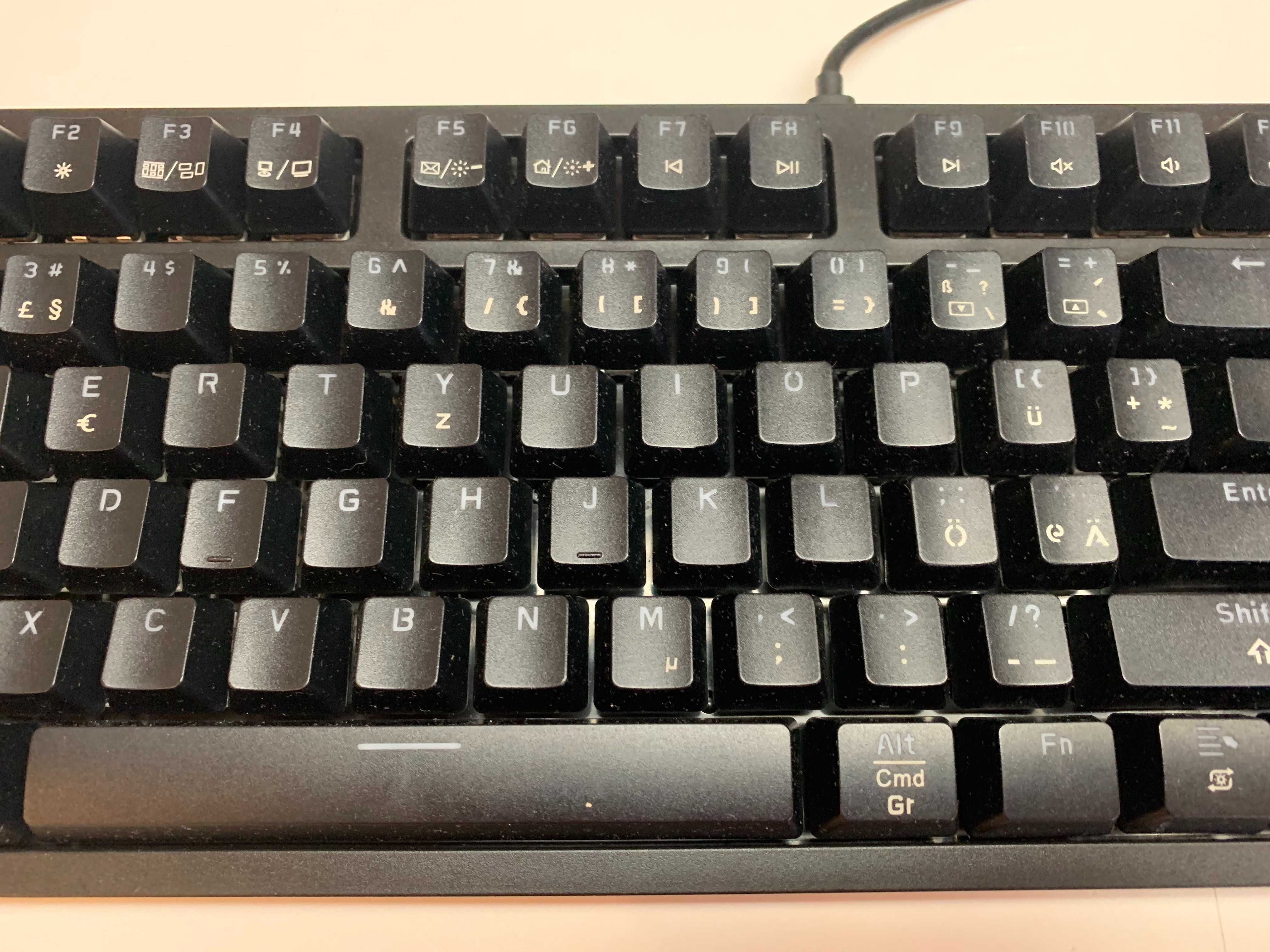 KOORUI K104 Klawiatura Gamingowa mechaniczna DE QWERTZ Win MacOS Linux