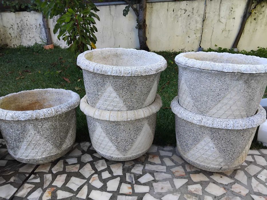 Vasos de pedra ( 5 unidades)