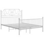 Łóżko ikea biale metalowe Leirvik 140x200