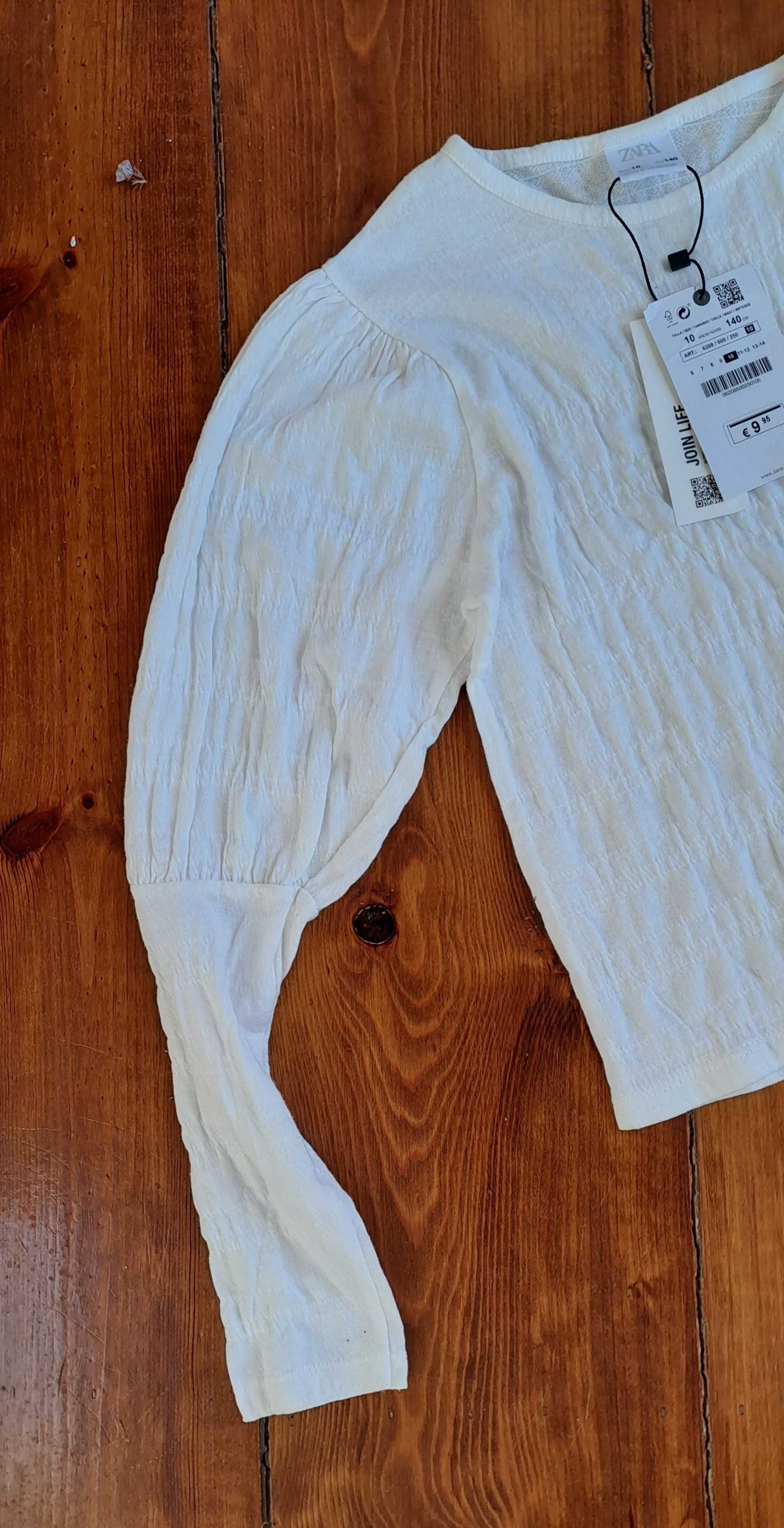 Camisola branca Zara 10 anos