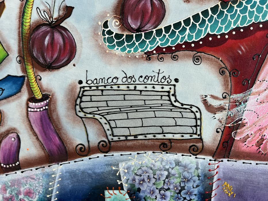 Quadro original "O Distribuidor de Nuvens" da artista Isabel Barbas