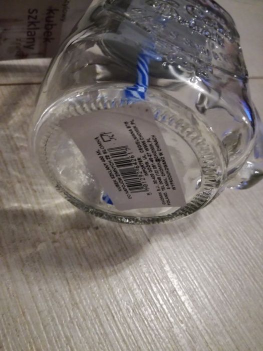 Kubek szklany 400ml z rączką