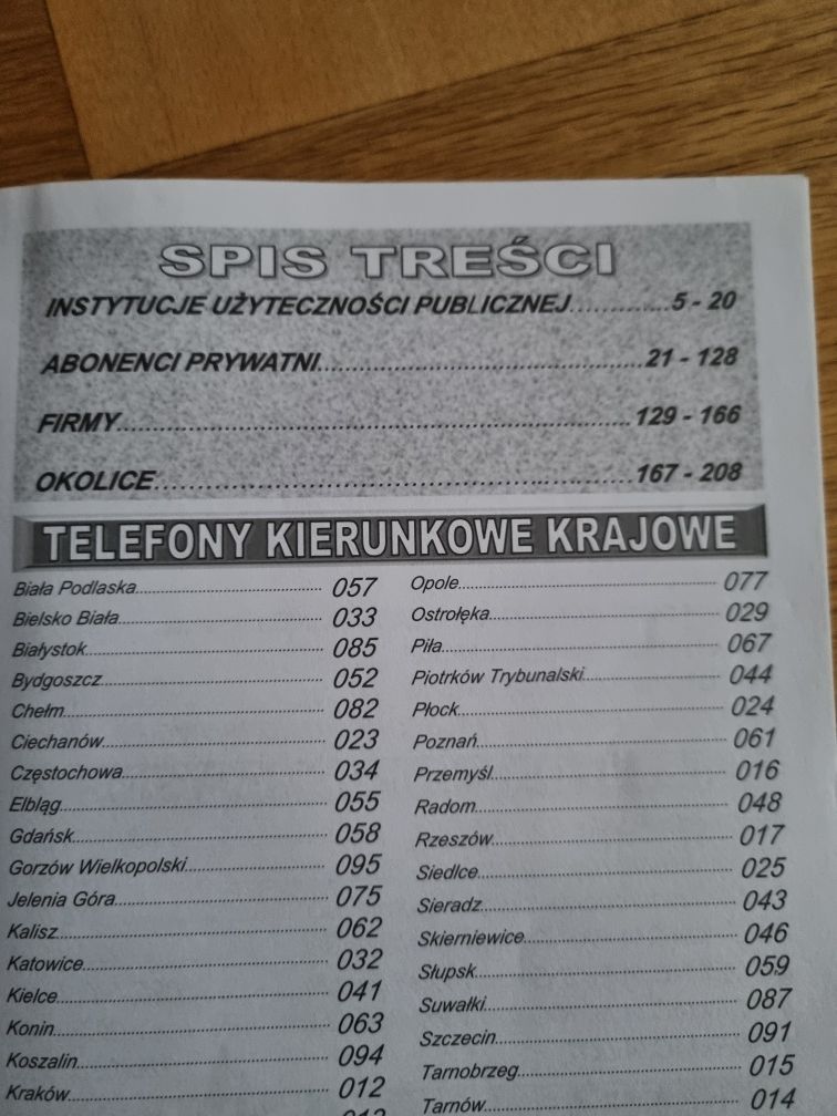 Książka telefoniczna Gorzowa i okolic 2009r.