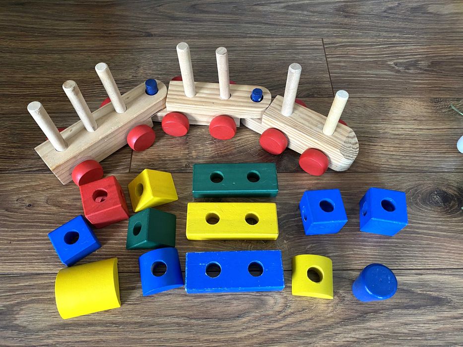 Zestaw zabawek drewnianych - Melissa&Doug, Ikea, rękodzieło