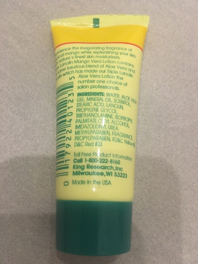 Крем для рук американской фирмы Triple Lanolin Mango Vera Original