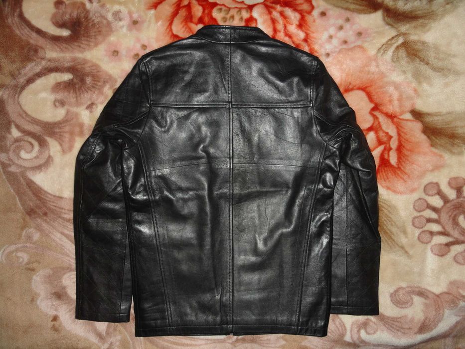 Новая стильная кожаная куртка (48 р. Leather натуральная кожа лайка)