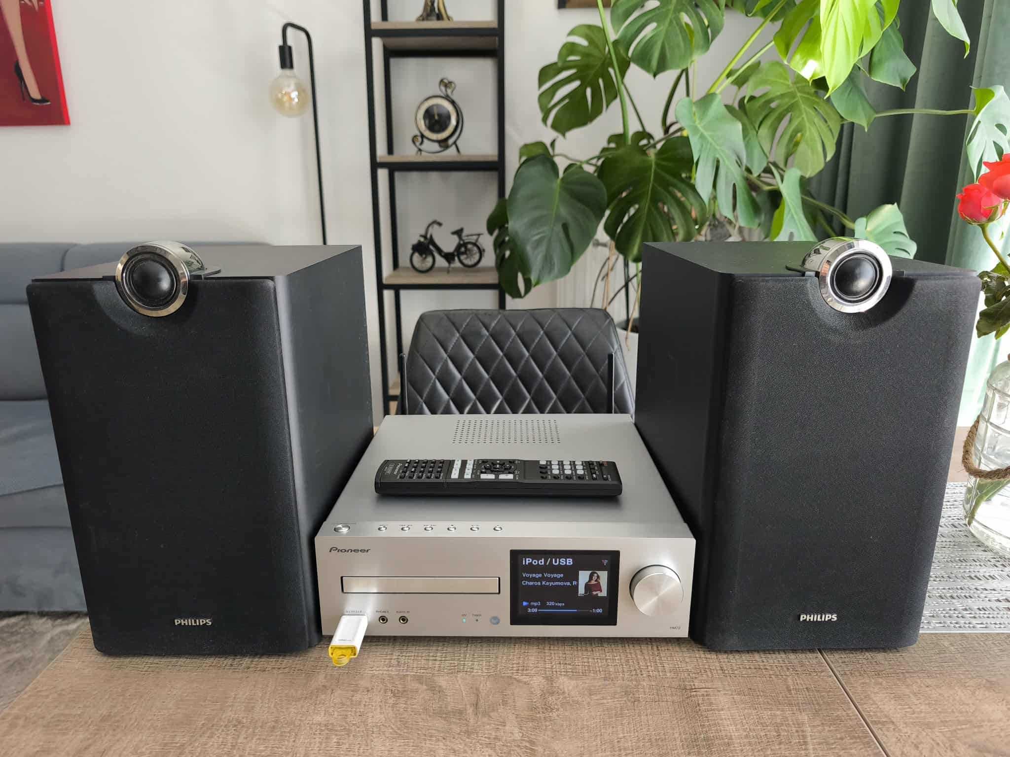 Pioneer X-HM72 + Philips MCi8080 (bardzo dobra jakość dźwięku)