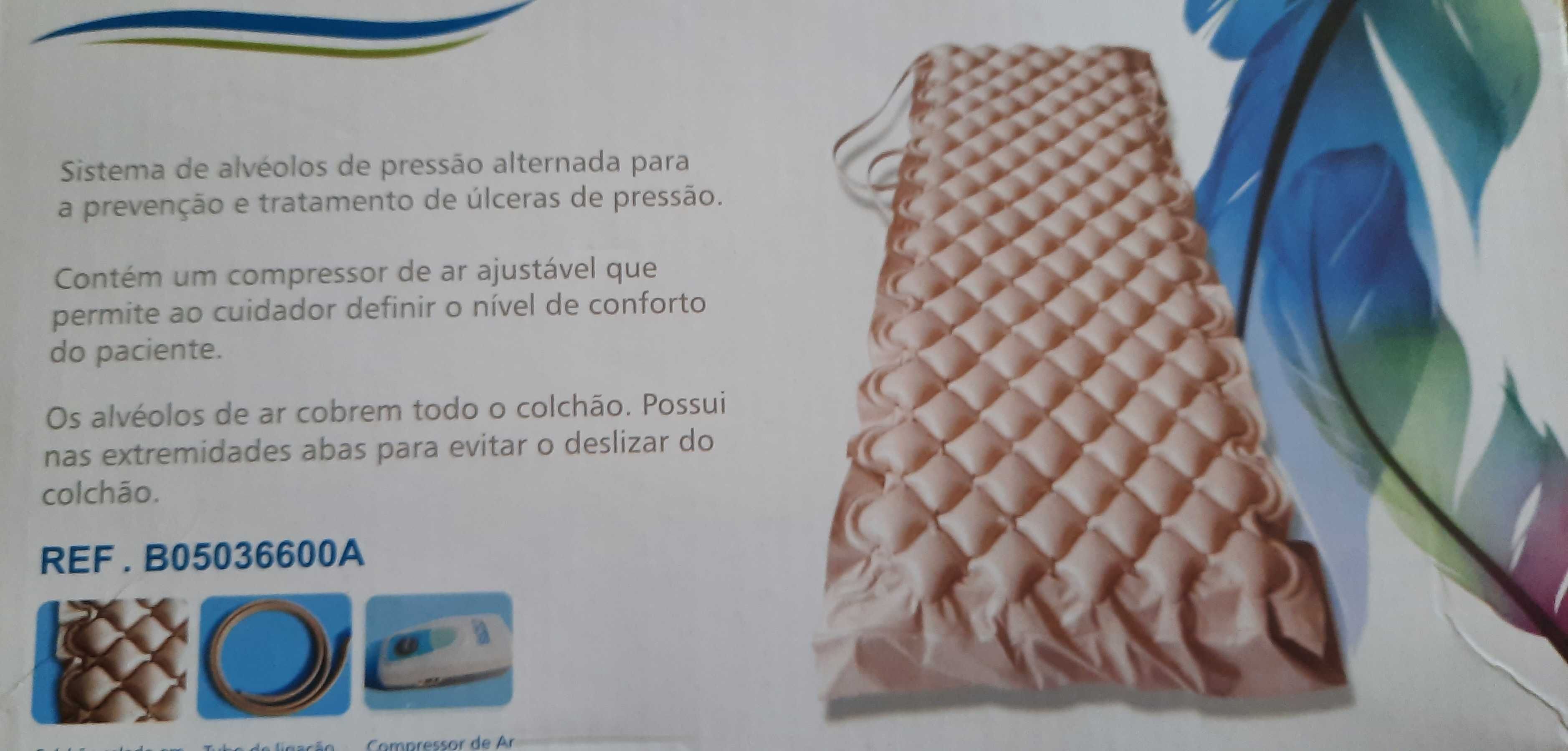 Sobre colchão anti-escaras, com compressor