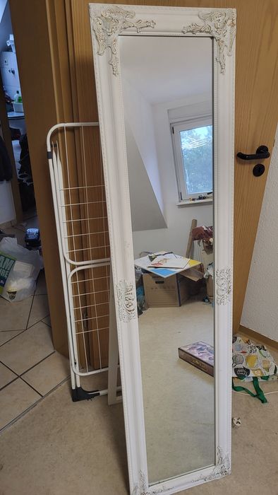 Lustro stojące białe