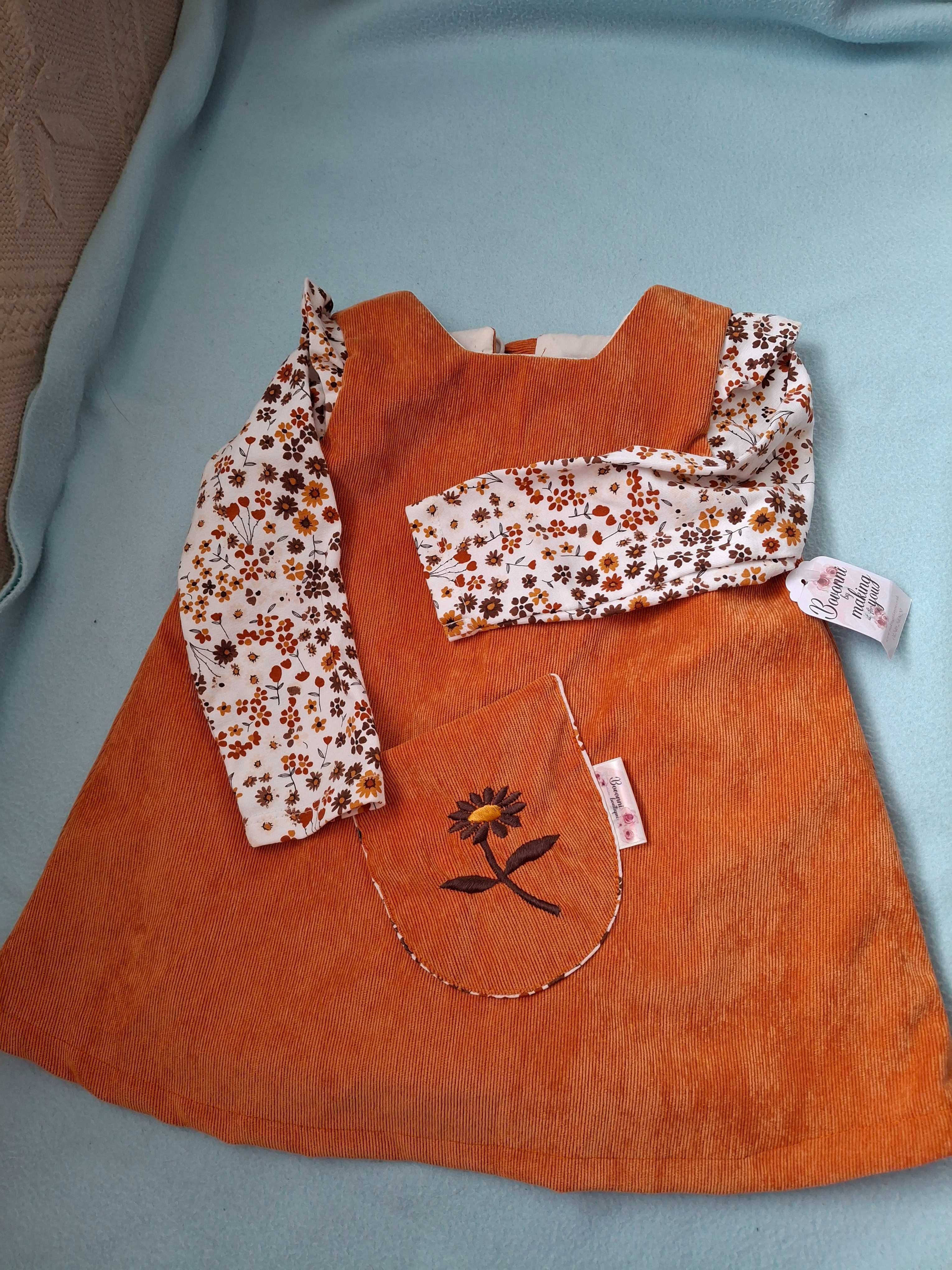 Sukienka dziewczęca 12-18 m-cy