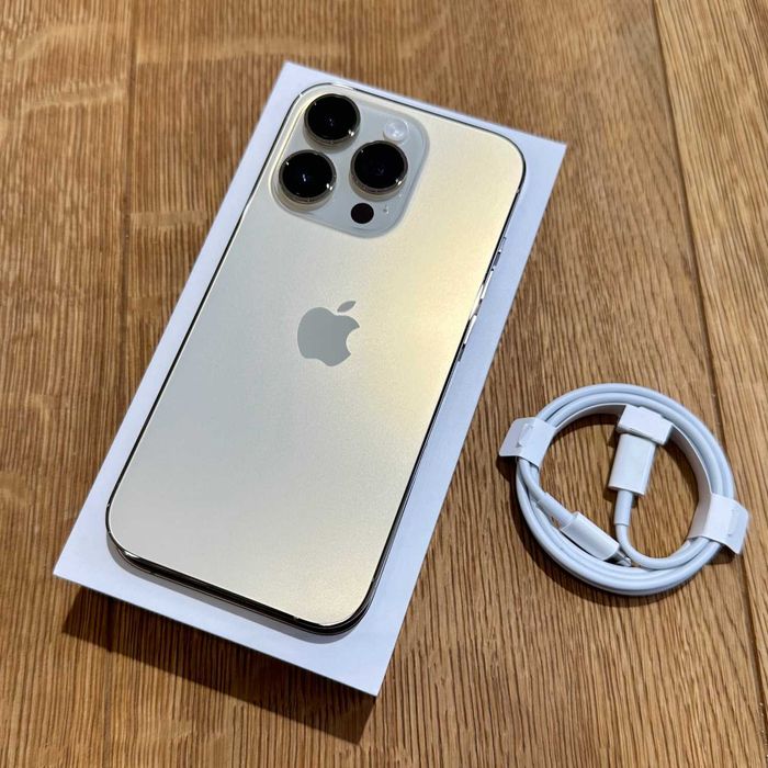  Apple iPhone 14 Pro 128GB Gold Idealny Bat. 100% Gwarancja ROK
