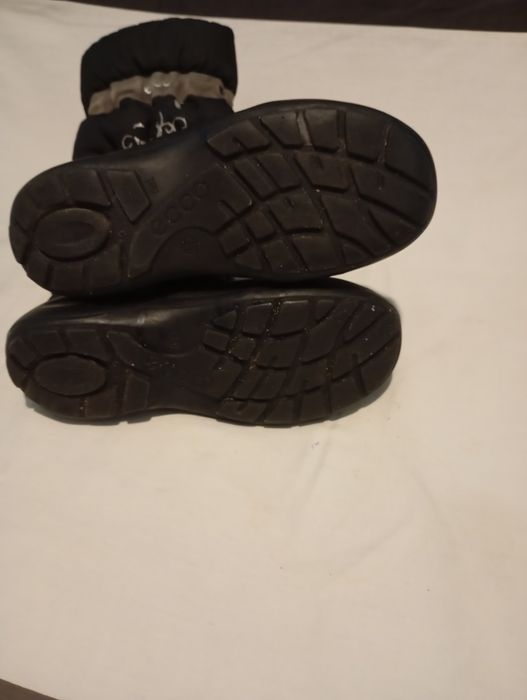 Чоботи ессо чорні  зимові з хутром шкіра натуральна