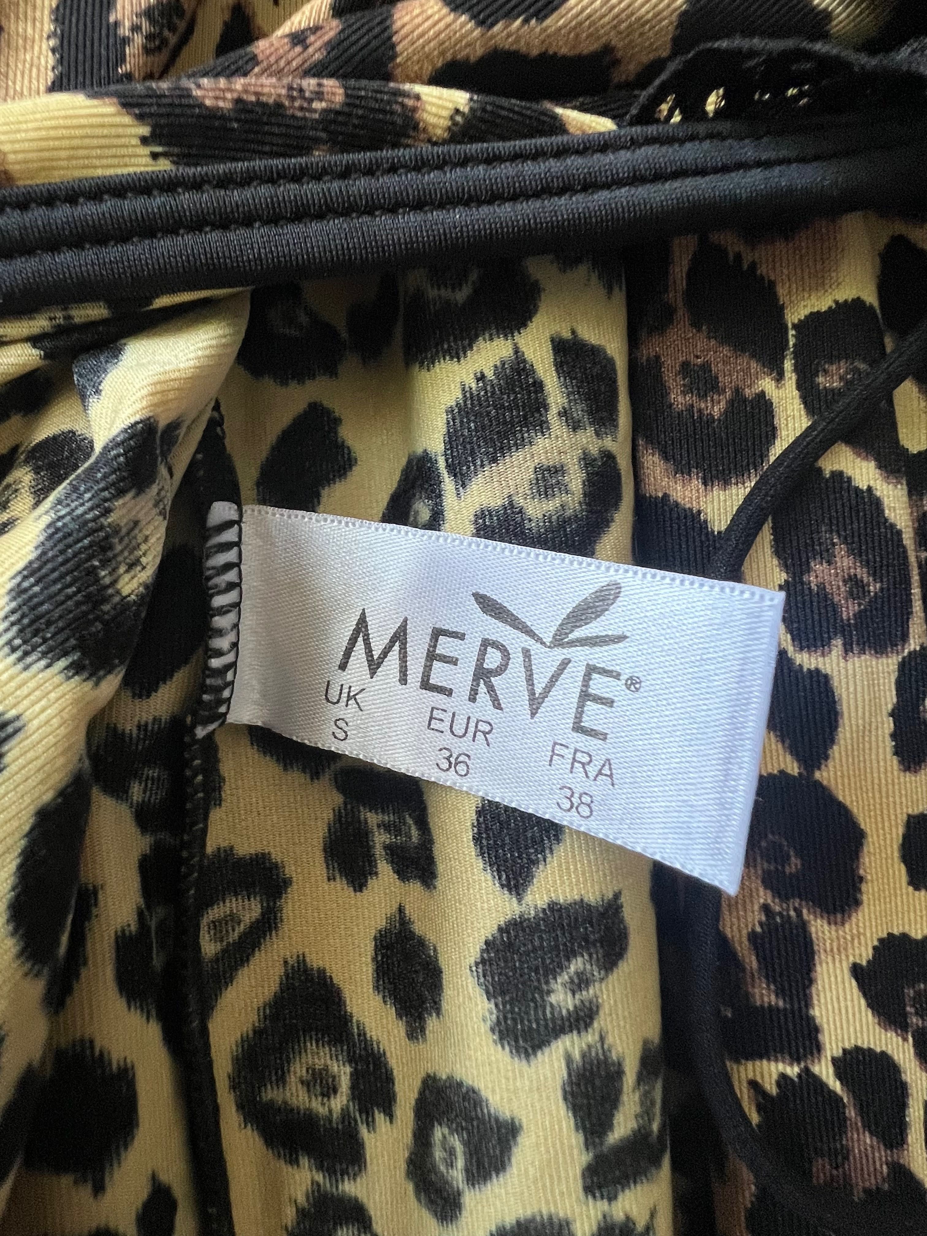Леопардовый комплект Merve пеньюар и халат размер S
