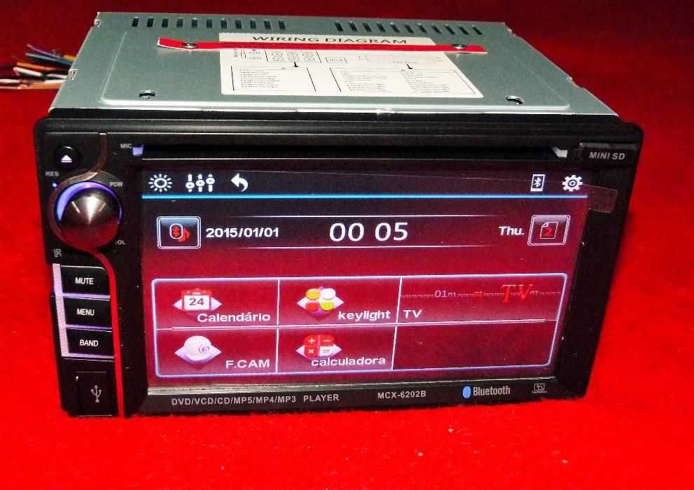 AutoRadios DVD - Táctil 6.2" - Bluetooth, USB, CD
