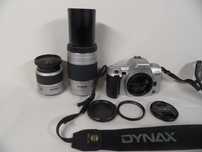 Minolta 404si DYNAX srebrna, zestaw