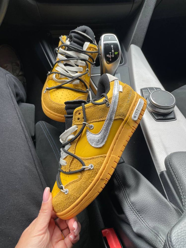 Sneakersy Nike Sb Dunk x Off White yellow