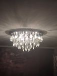 Plafon,żyrandol z kryształami ,duży 60 cm, led