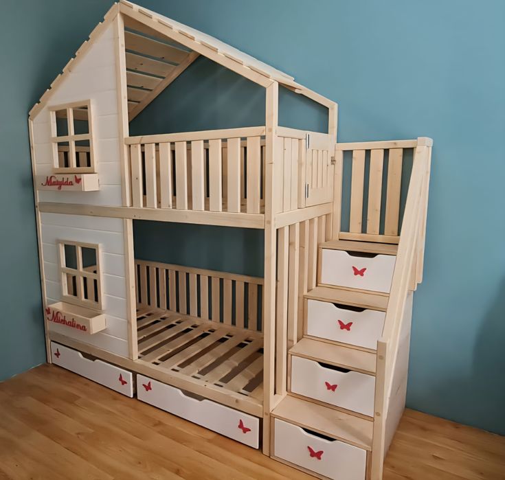 Łóżko domek drewniany 80x180