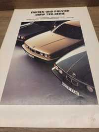 Prospekt BMW E34 lakiery i tapicerki 1991