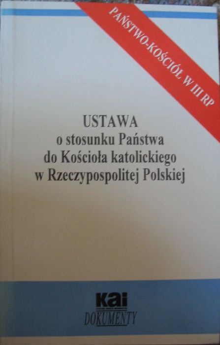 Ustawa o stosunku Państwa do Kościoła katolickiego w Rzeczypospolitej