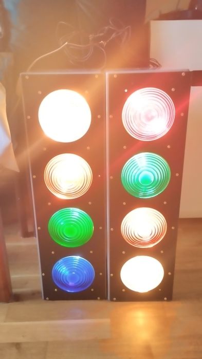 Sterownik oświetlenia reklamowego + retro światła imprezowe lata 70