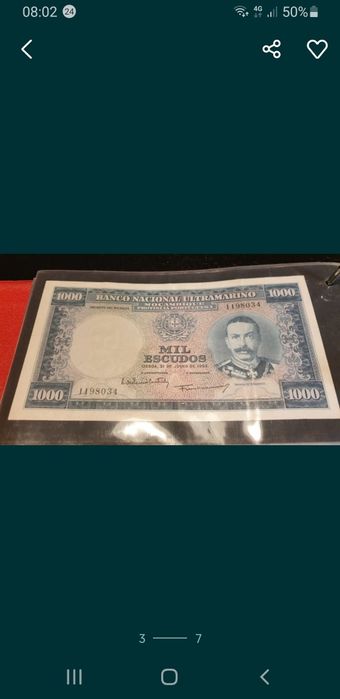 Notas das ex. Colônias