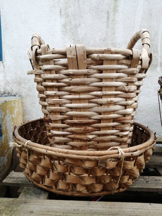 Cesto verga vime palhinha grandes dimensões