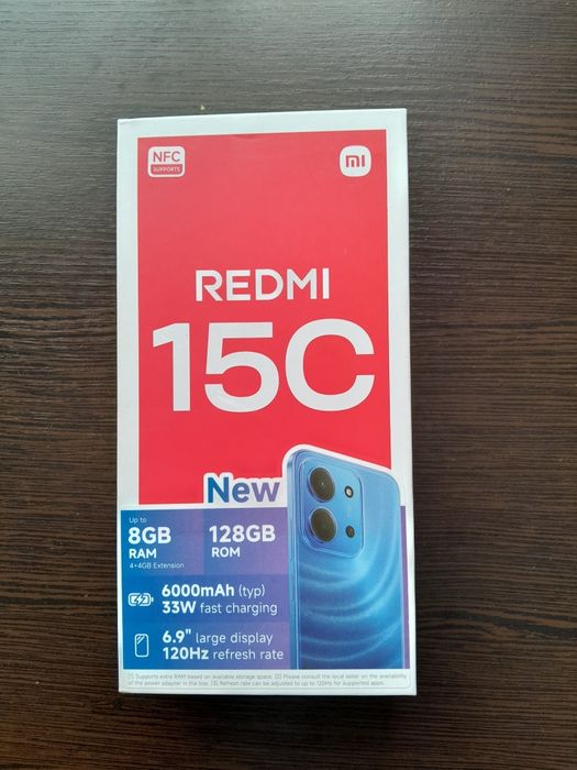 Смартфон Xiaomi Redmi 15C 4G 4/128GB Midnight Black