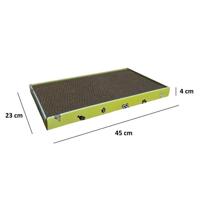 Drapak dla Kota Kartonowy Tekturowy Prostokątny Kocimiętka 45x23x4 cm