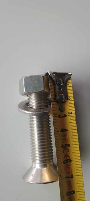 Śruba z łbem stożkowym M16x50 - A4 70 gwint pełny