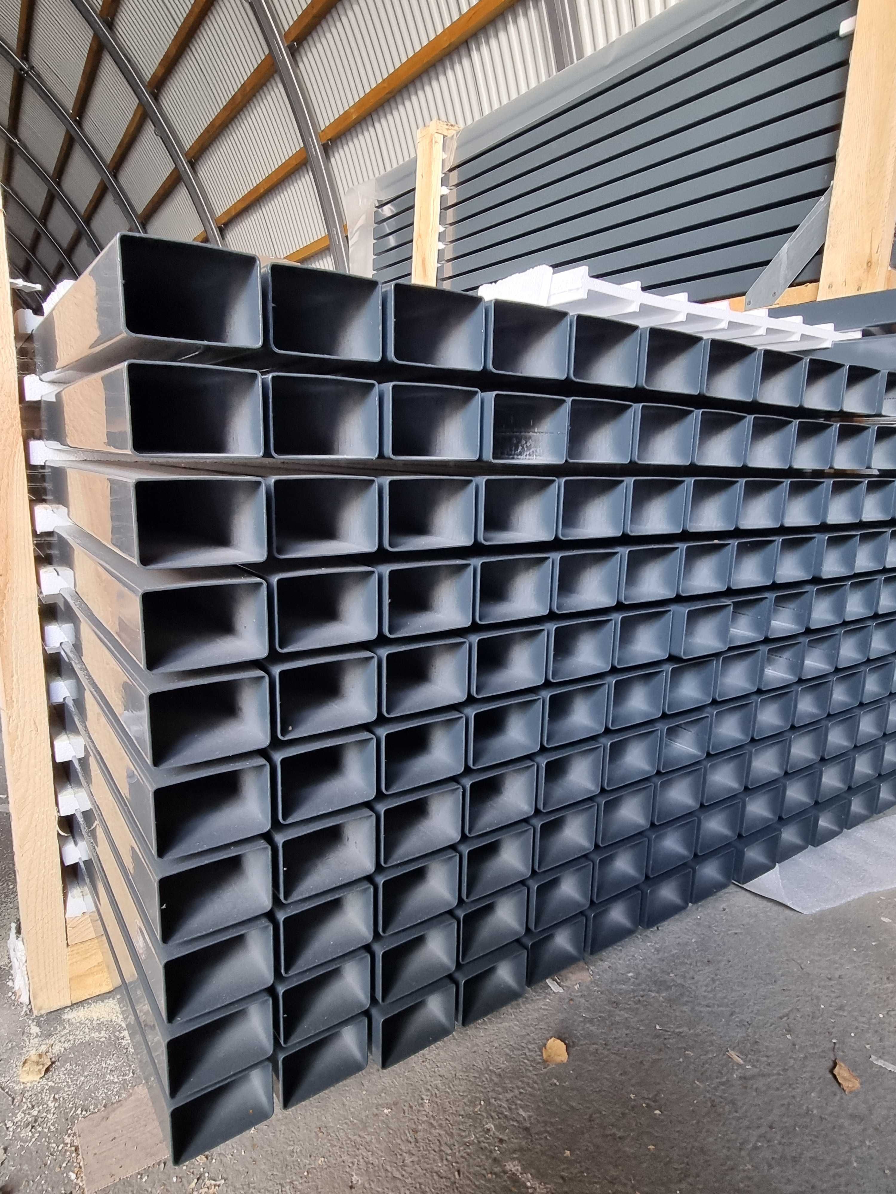 Słupki do ogrodzenia panelowego 60x40x1,3mm 230cm lakierowane 30,50 zł