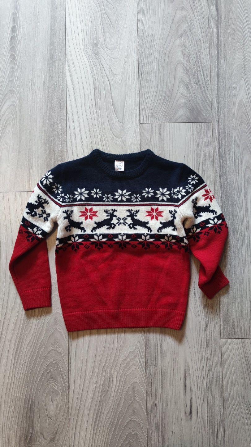 Sweter świąteczny chłopięcy 116