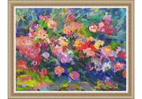 Зацепина Зинаида (1913-1986) Натюрморт Квіти польові Цветы 104*122 см