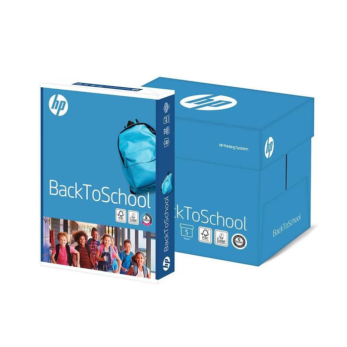 Papel Fotocópia A4 80g HP – Pack 5 resmas (500 folhas cada resma)