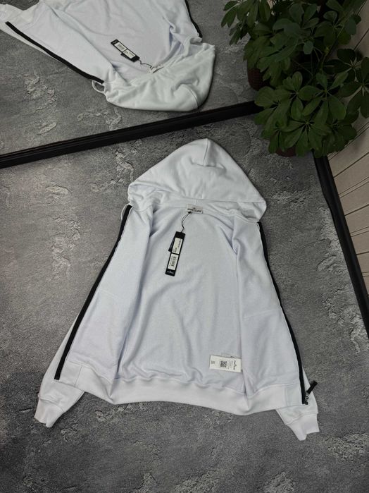Зіп-худі Stone Island WHITE зип-худи білий Стон Айленд
