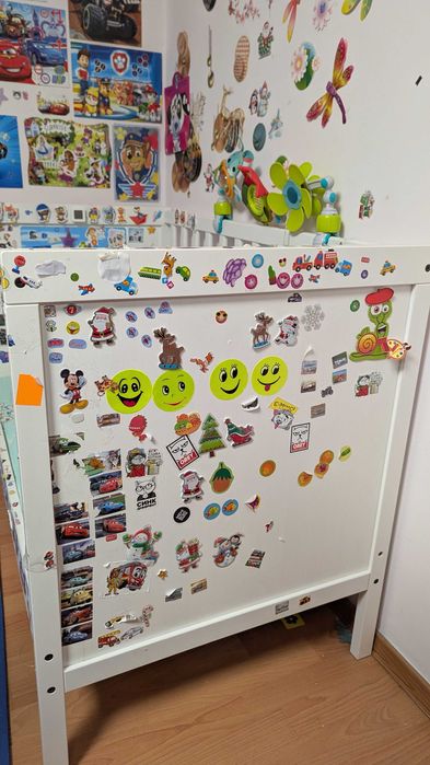 ІКЕА Дитяче ліжко SUNDVIK СУНДВІК з матрацом KRUMMELUR 120x60см