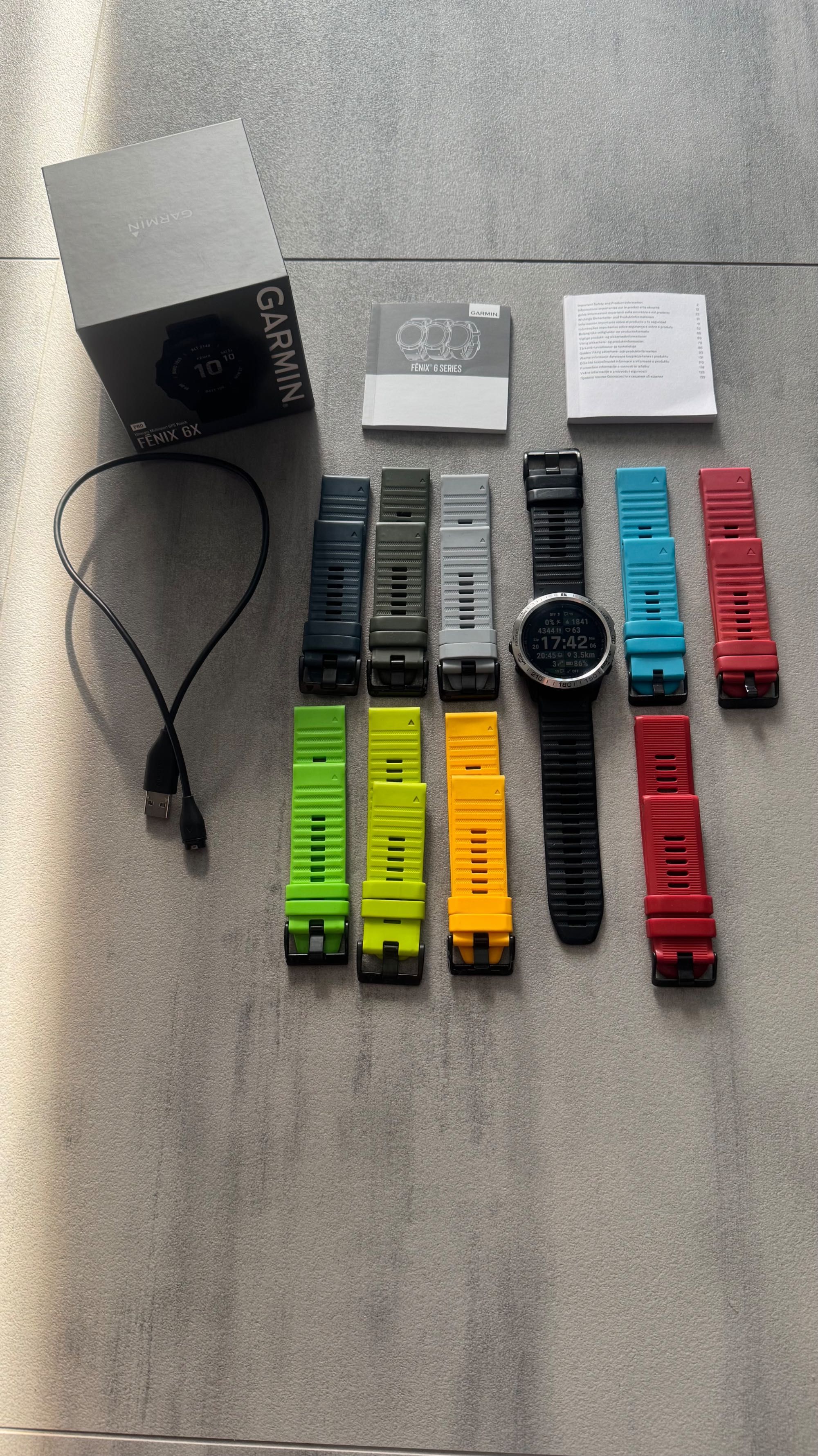 Garmin Fenix 6X PRO czarny Gorilla Glass