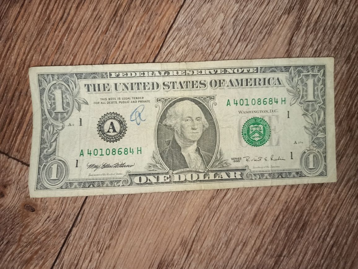 Банкнота 1 доллар 1995