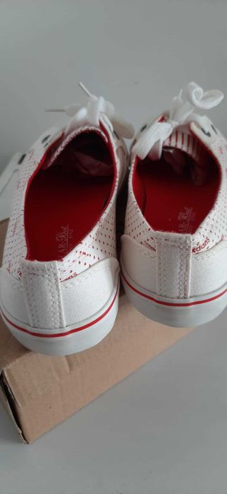 Nowe Balerinki Trampkowe w Paski i Kropki Rozmiar 37