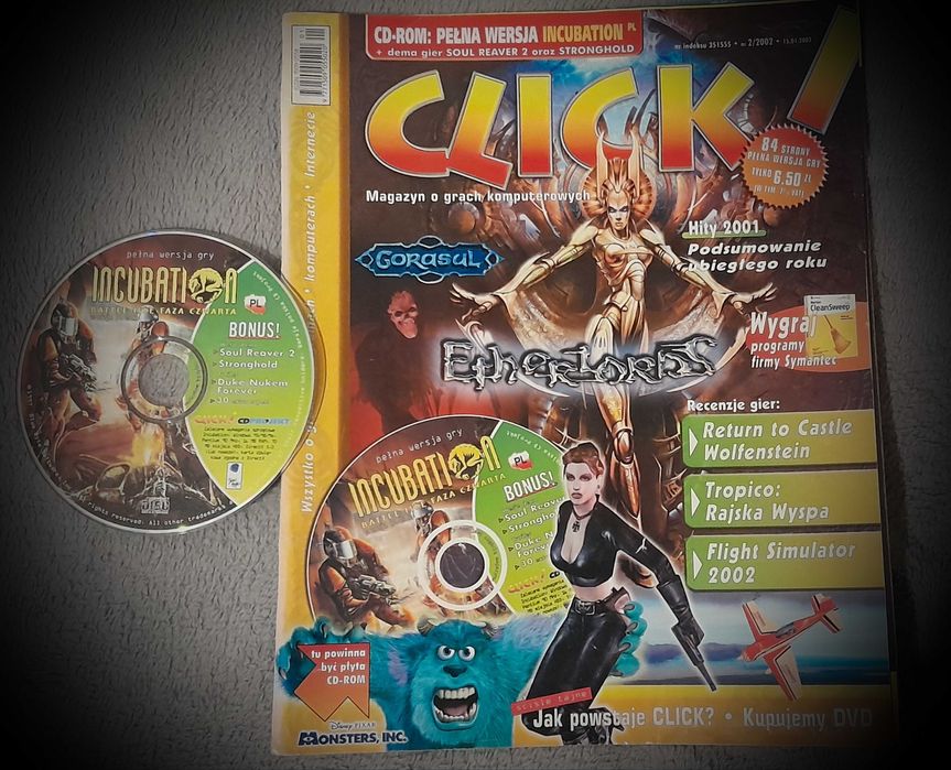 magazyn CLICK wydanie luty 2002 +cd