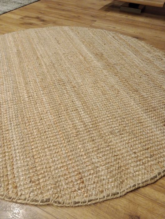 Dywan jutowy okrągły