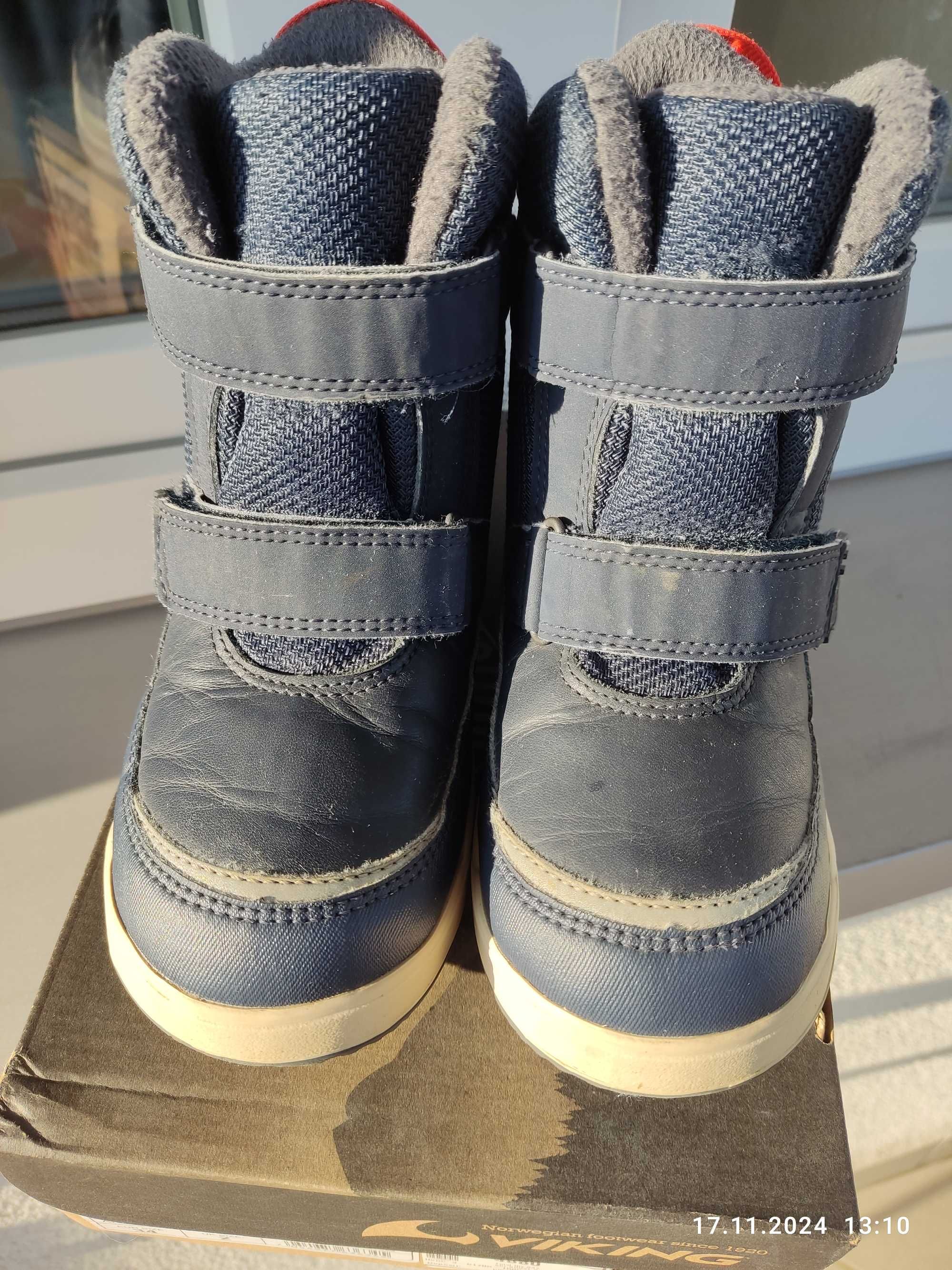 Buty zimowe dziecięce, kozaki dla chłopca firmy VIKING roz. 31