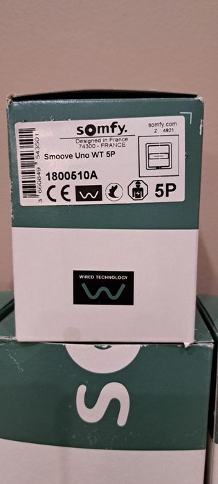Przełącznik Somfy Smoove Uno WT 5P (pięciopozycyjny).Nowy