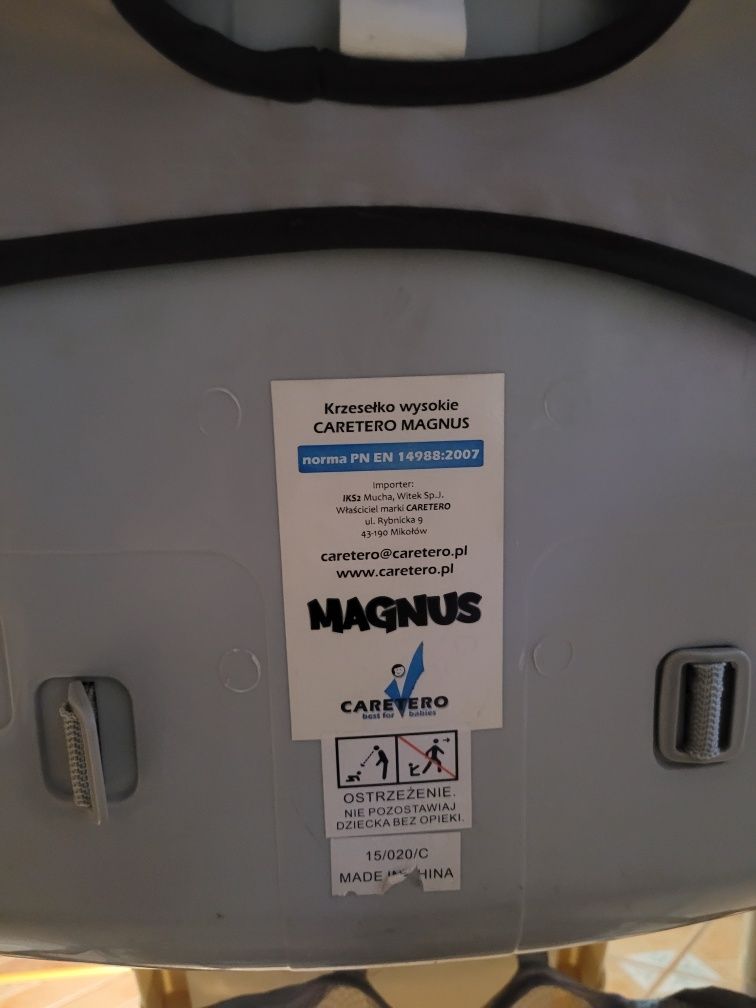 Krzesełko do karmienia caretero magnus brąz/beż