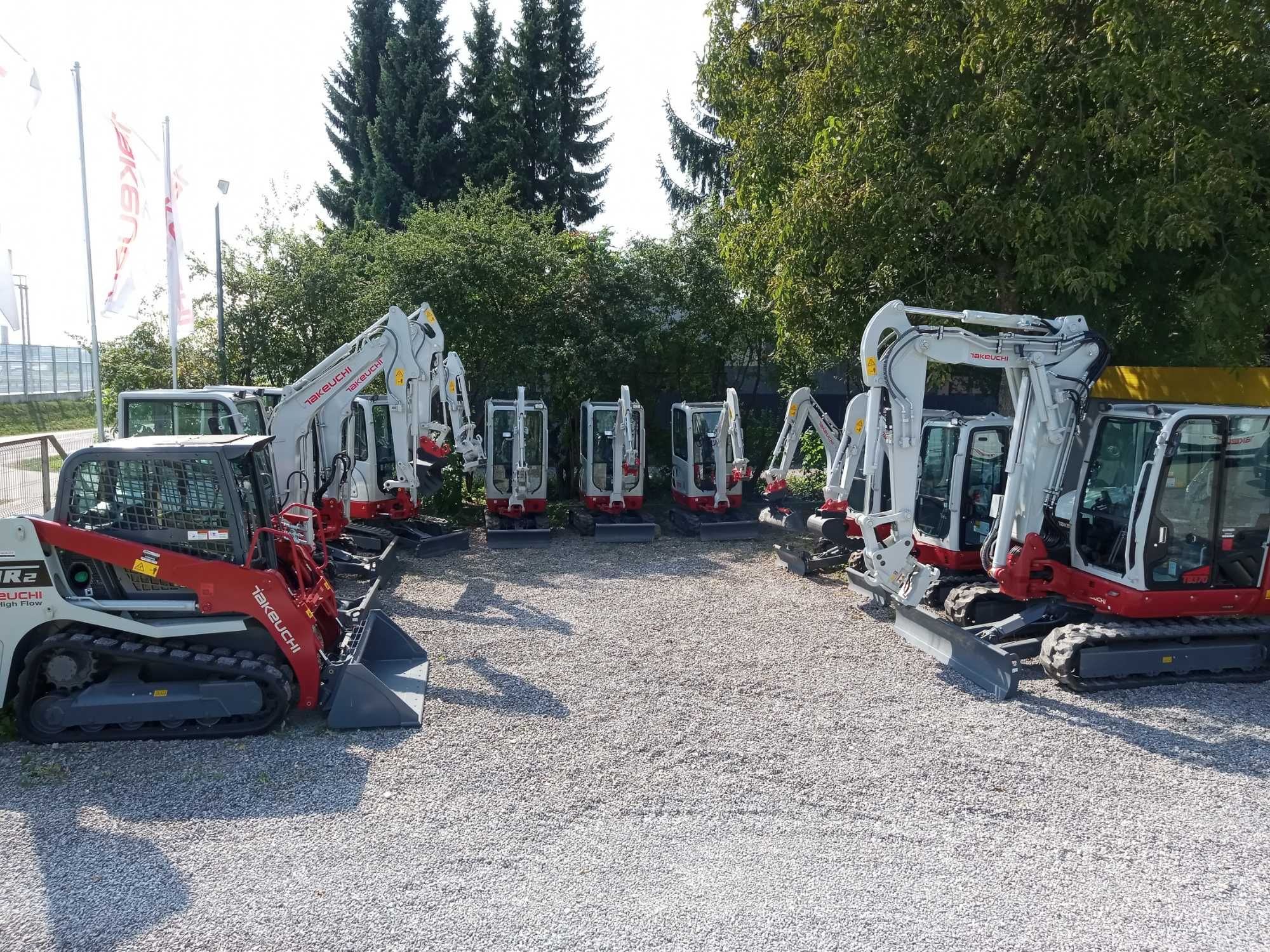 Wypożyczalnia - Wynajem maszyn budowlanych Takeuchi JCB MERLO CAT