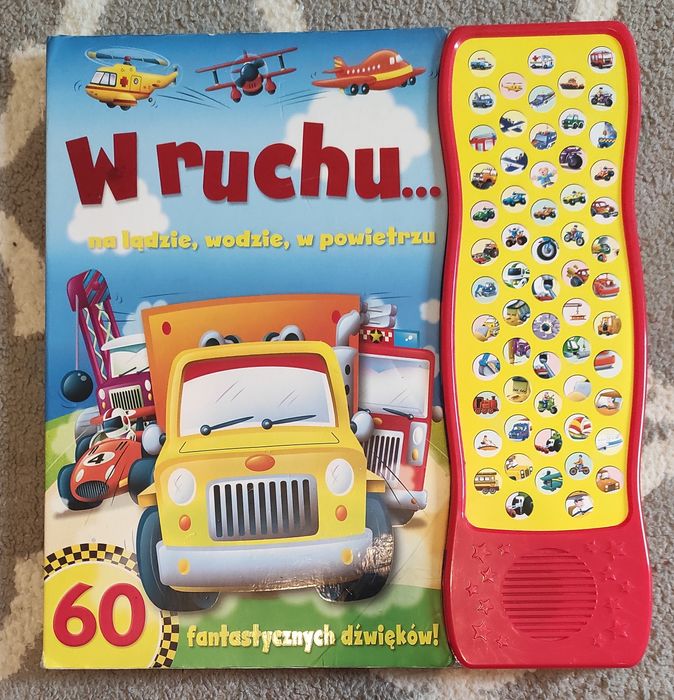 Książka interaktywna z dźwiękiem - W ruchu, na lądzie, wodzie ...