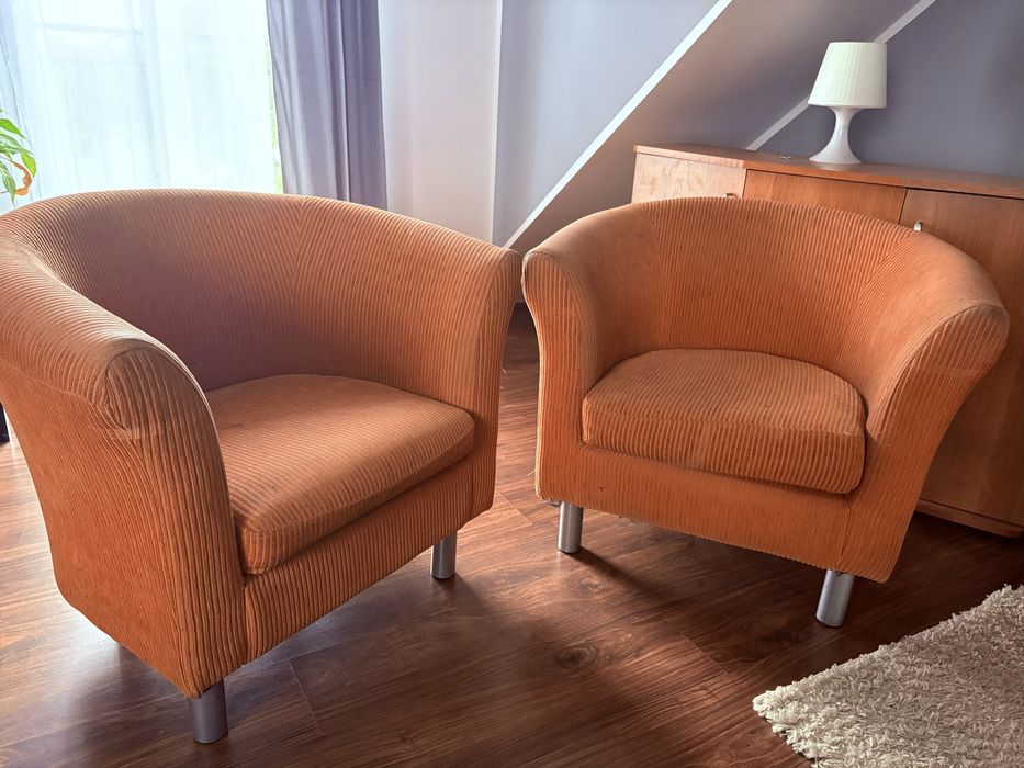 Komplet wypoczynkowy, kanapa, dwa fotele