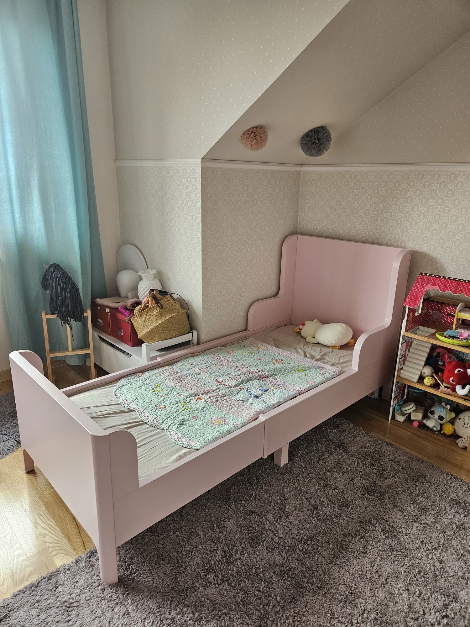Łóżko różowe Ikea